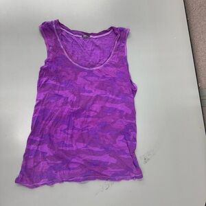 Monrow Purple Camouflage Women's Tank Top